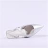 Una Healy Its Funky Pointed Slingback - Silver